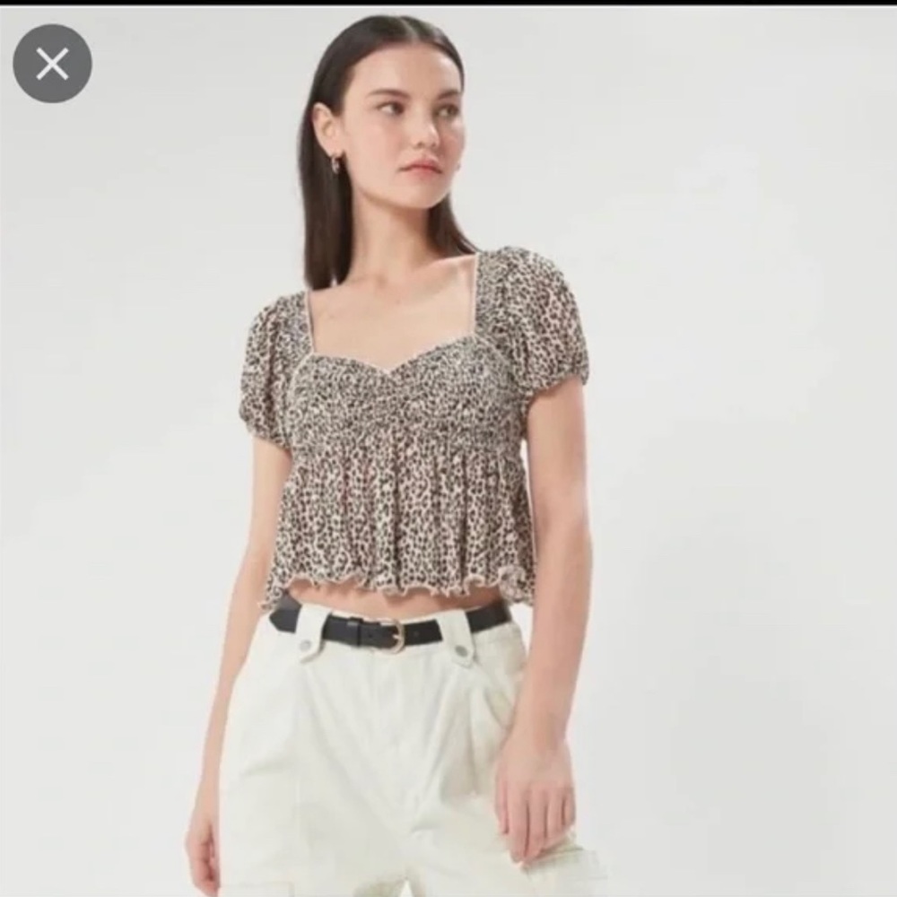 Urban Outfitters Cheetah Print Crop Top